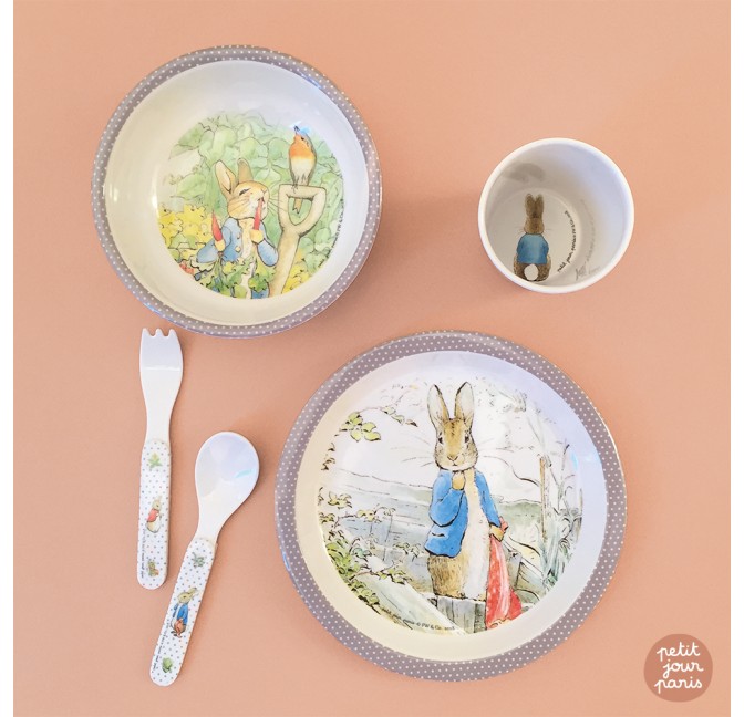 Baby Plate Peter Rabbit Taupe