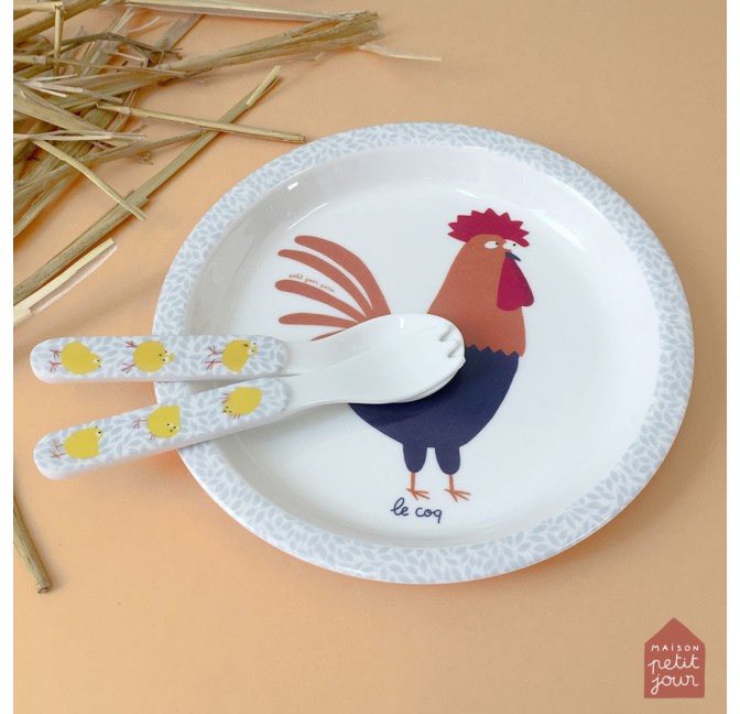 ASSIETTE PLATE CAMPING ADULTES