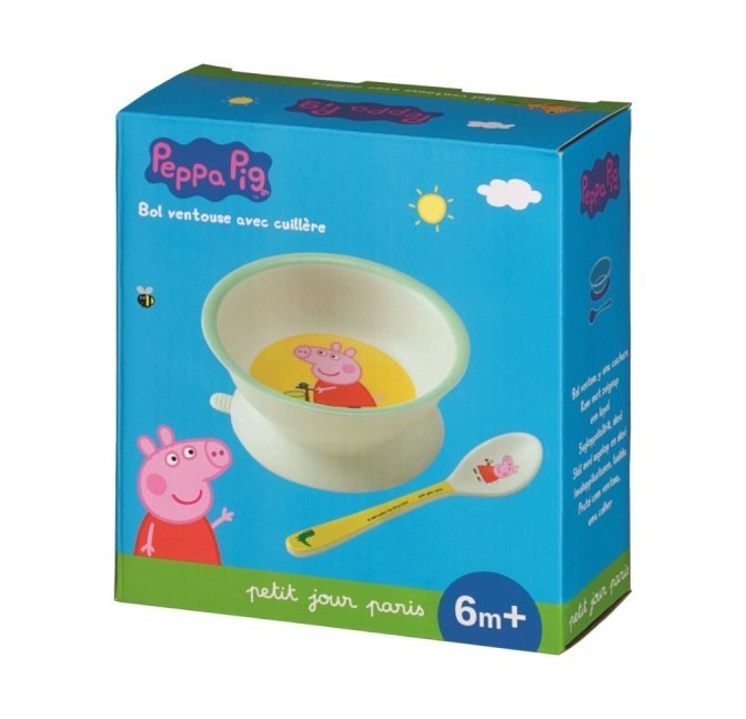 Bowl With Suction Pad And Spoon Peppa Pig