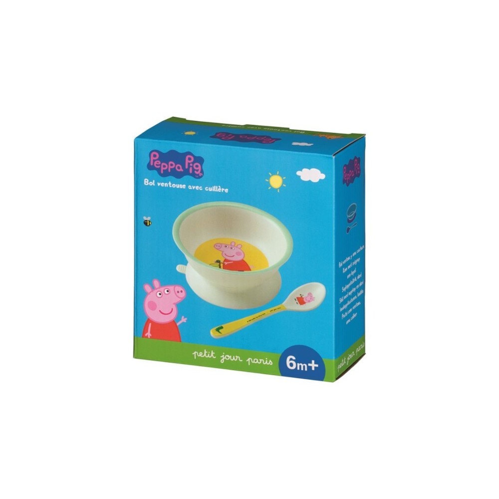 Bowl With Suction Pad And Spoon Peppa Pig